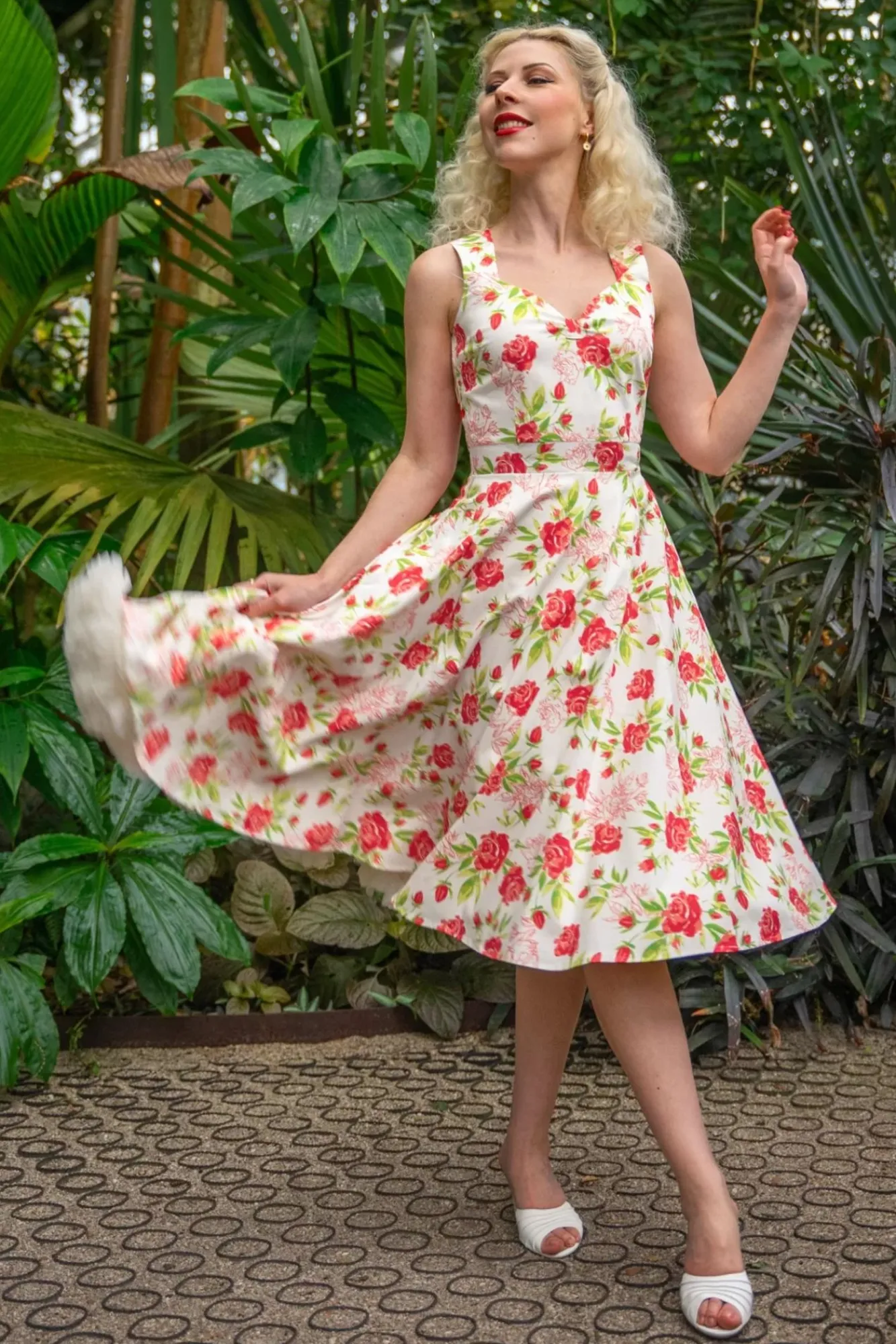 Cheap Topvintage Boutique Collection Topvintage Exklusiv ~ Eliane Rose Swing Kleid In Weis