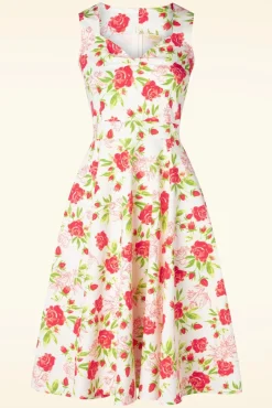 Cheap Topvintage Boutique Collection Topvintage Exklusiv ~ Eliane Rose Swing Kleid In Weis