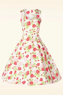 Cheap Topvintage Boutique Collection Topvintage Exklusiv ~ Eliane Rose Swing Kleid In Weis