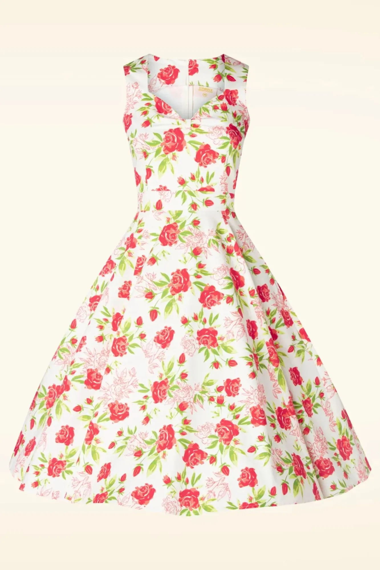 Cheap Topvintage Boutique Collection Topvintage Exklusiv ~ Eliane Rose Swing Kleid In Weis