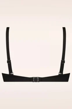 Outlet TC Beach Triangle Bikinioberteil In Schwarzer Rippe