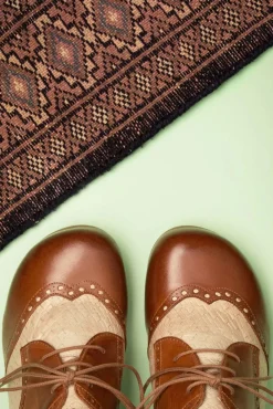 New Miz Mooz Tully-Lederschuhstiefeletten In Brandy Und Creme