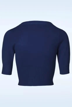 Discount Banned Retro Uberladener Cardigan In Nachtblau