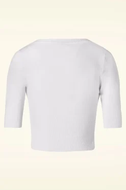 Best Sale Banned Retro Uberladener Cardigan In Schneewittchen