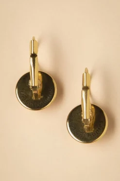 Sale Urban Hippies Vergoldete Dot Ohrringe In Elfenbein