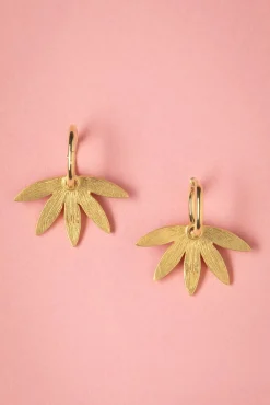 Best Urban Hippies Vergoldete Gemma Ohrringe In Rot