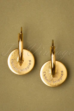 Online Urban Hippies Vergoldete Pearl Ohrstecker In Elfenbein