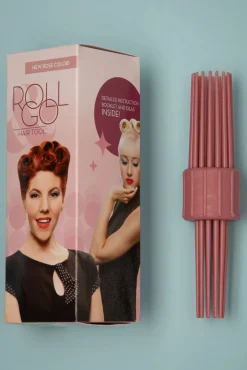 Sale Lauren Rennells Vintage Hairstyling: Rollgo Pin Curl Hair Tool Set In Rose