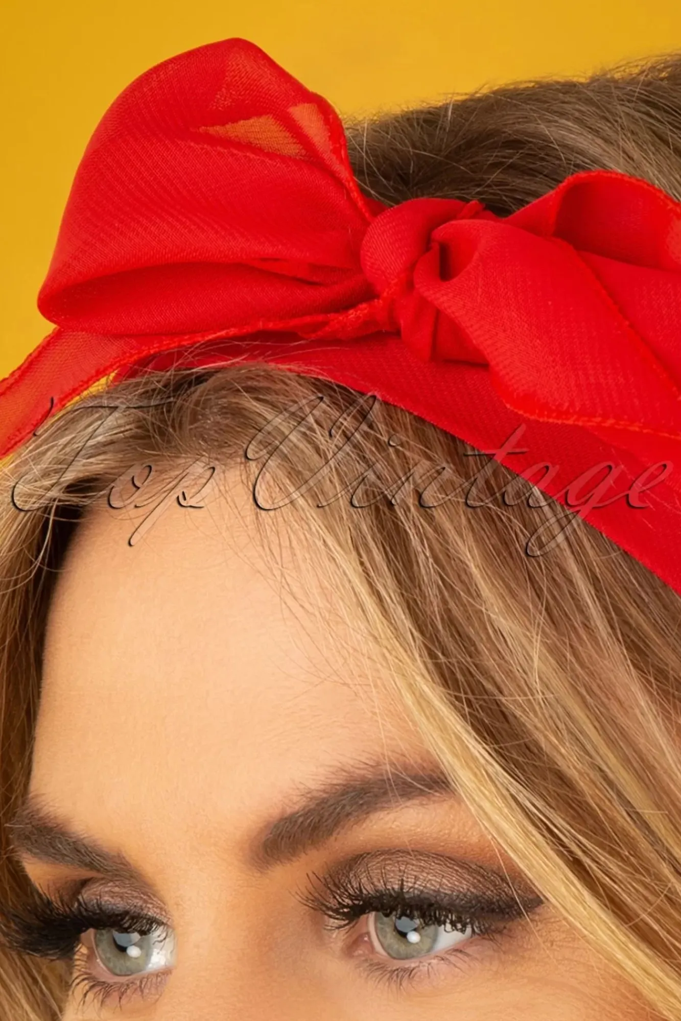 Cheap ZaZoo Vintage Retro Haarschal In Rot