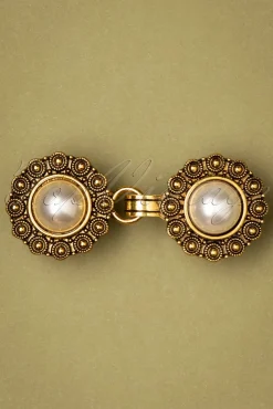 Shop Urban Hippies Westenclips In Gold Und Perle