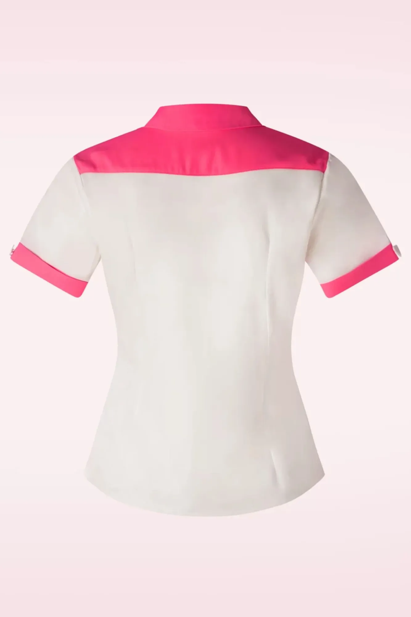 Hot Vixen Western Print Besticktes Shirt In Weis