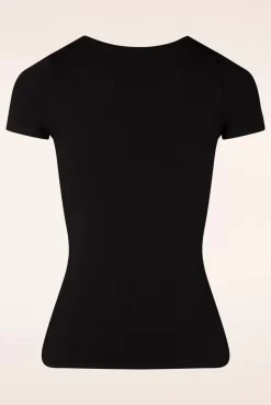 Discount Queen Kerosin Wild Rebel T-Shirt In Schwarz