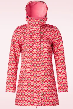 Clearance Blutsgeschwister Wild Weather Jacke In Friendly Rainbows And Cherries