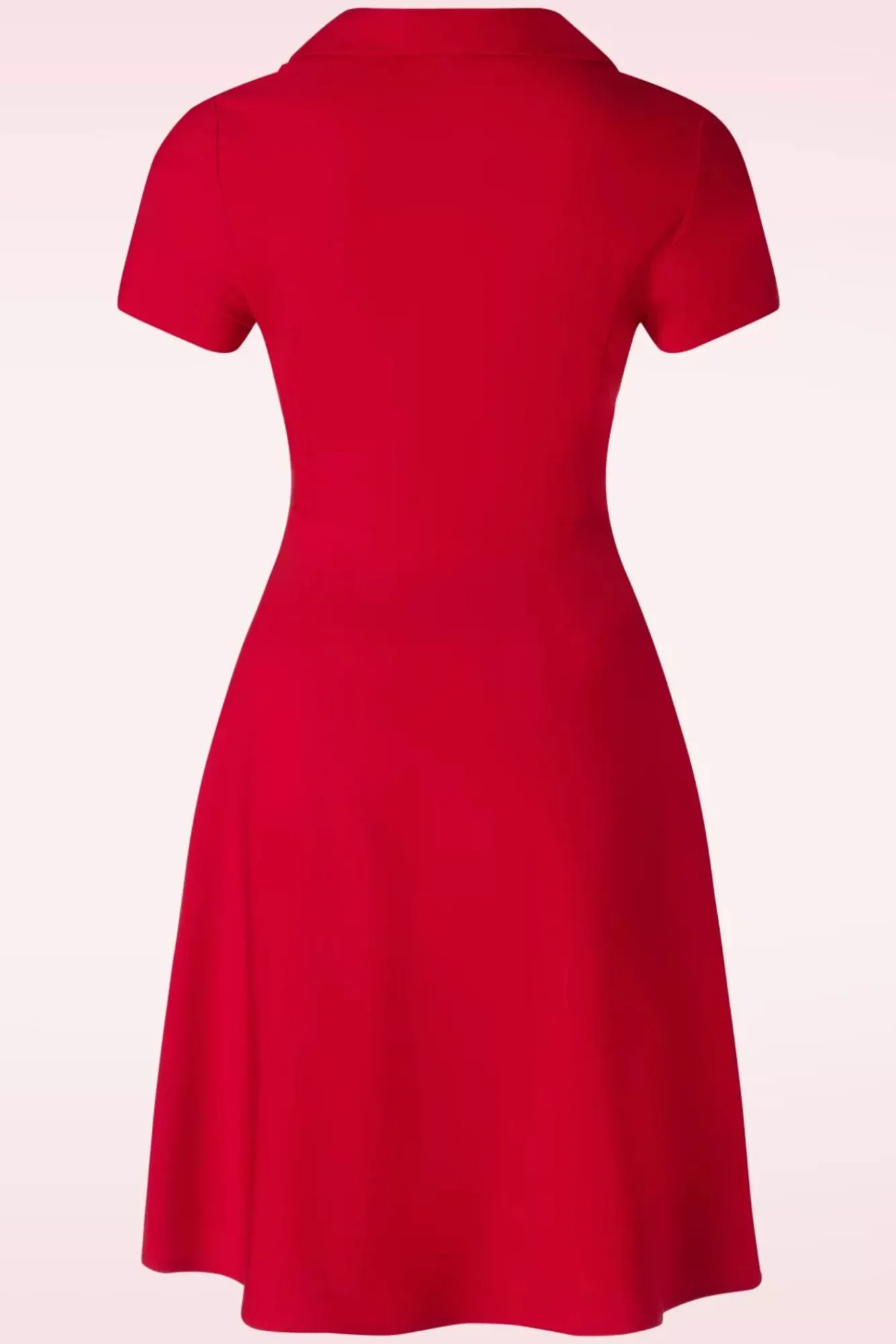 Discount Banned Retro Wonder Fit And Flare Swing Kleid In Rot